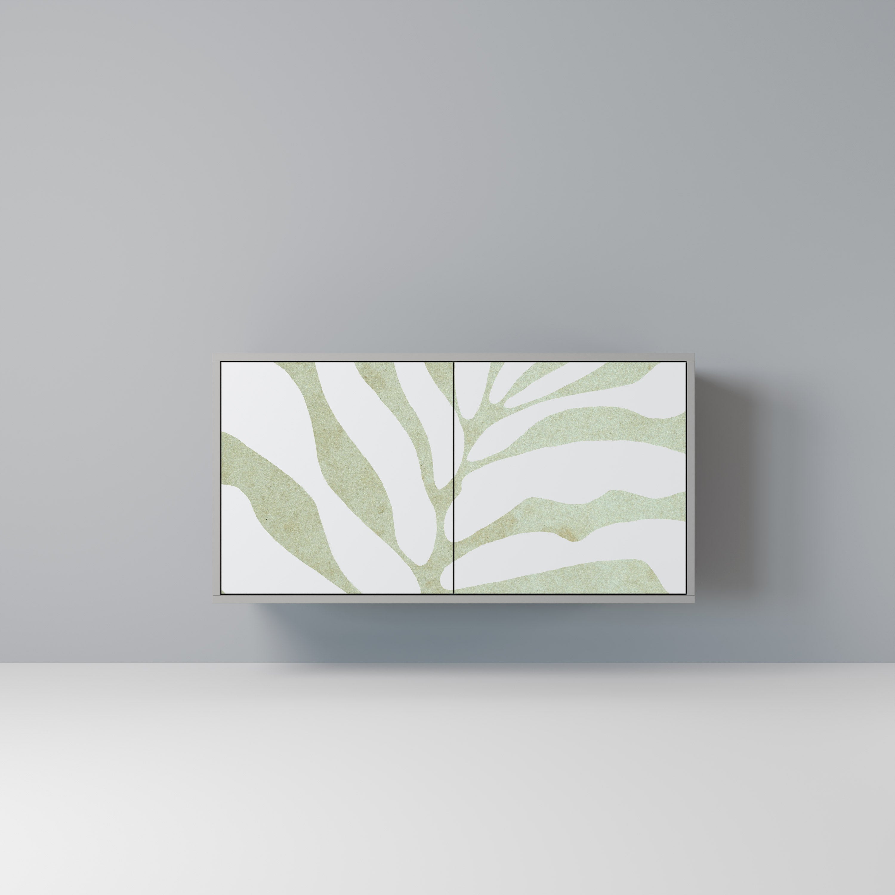 BOTANICAL SPARK 2-Door Sideboard in Grey Finish