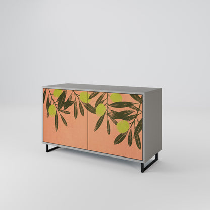 JUICY OLIVES 2-Door Sideboard in Grey Finish