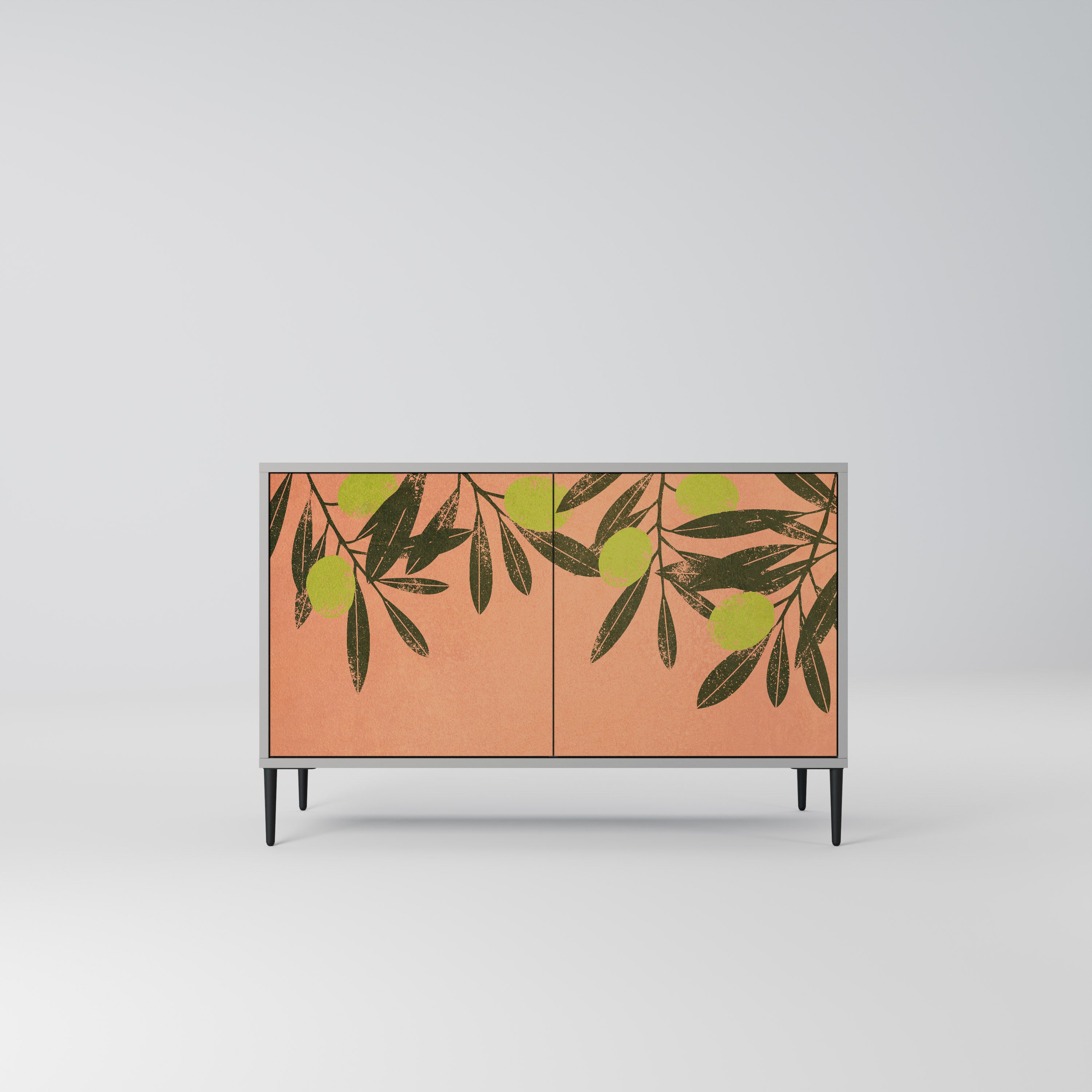 JUICY OLIVES 2-Door Sideboard in Grey Finish