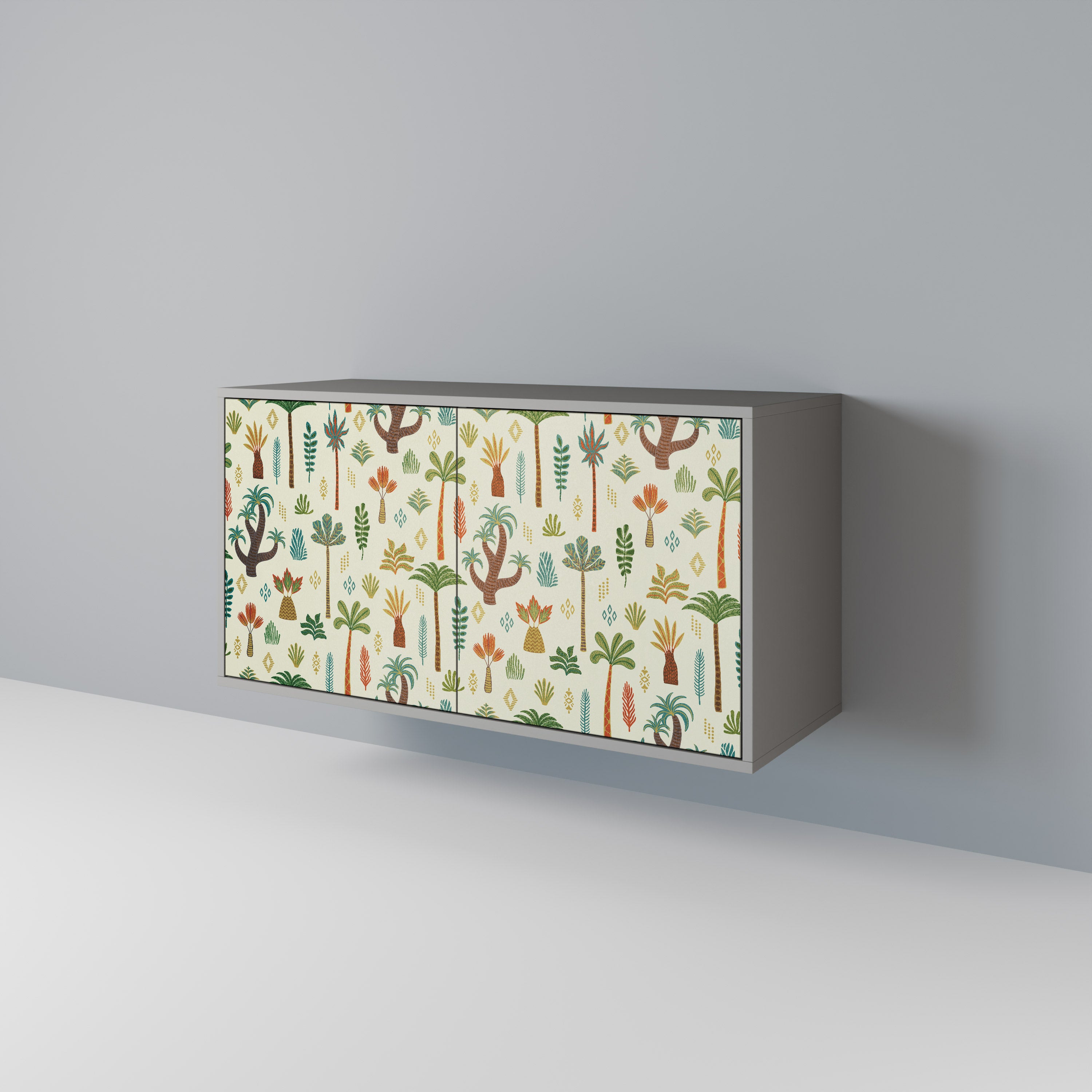 PALM SPRING 2-Door Sideboard in Grey Finish