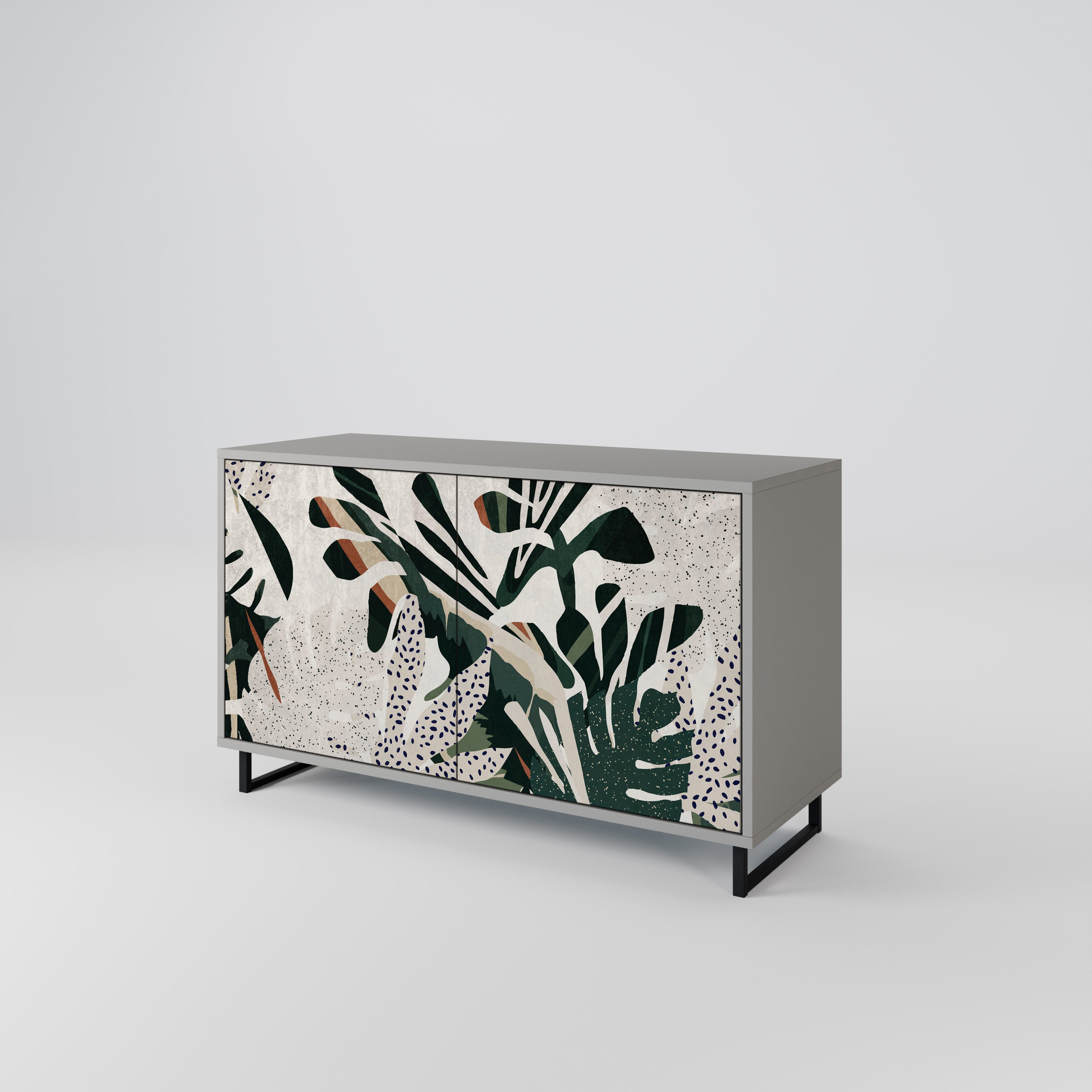 VERDURE FORMATION 2-Door Sideboard in Grey Finish