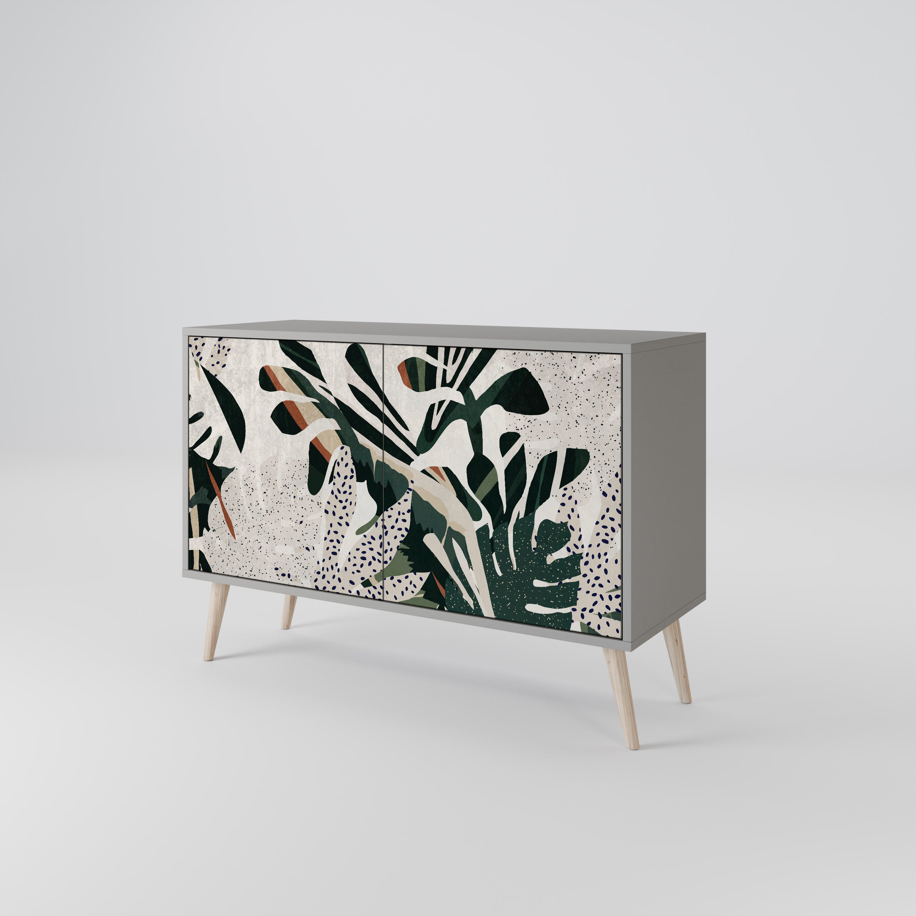 VERDURE FORMATION 2-Door Sideboard in Grey Finish