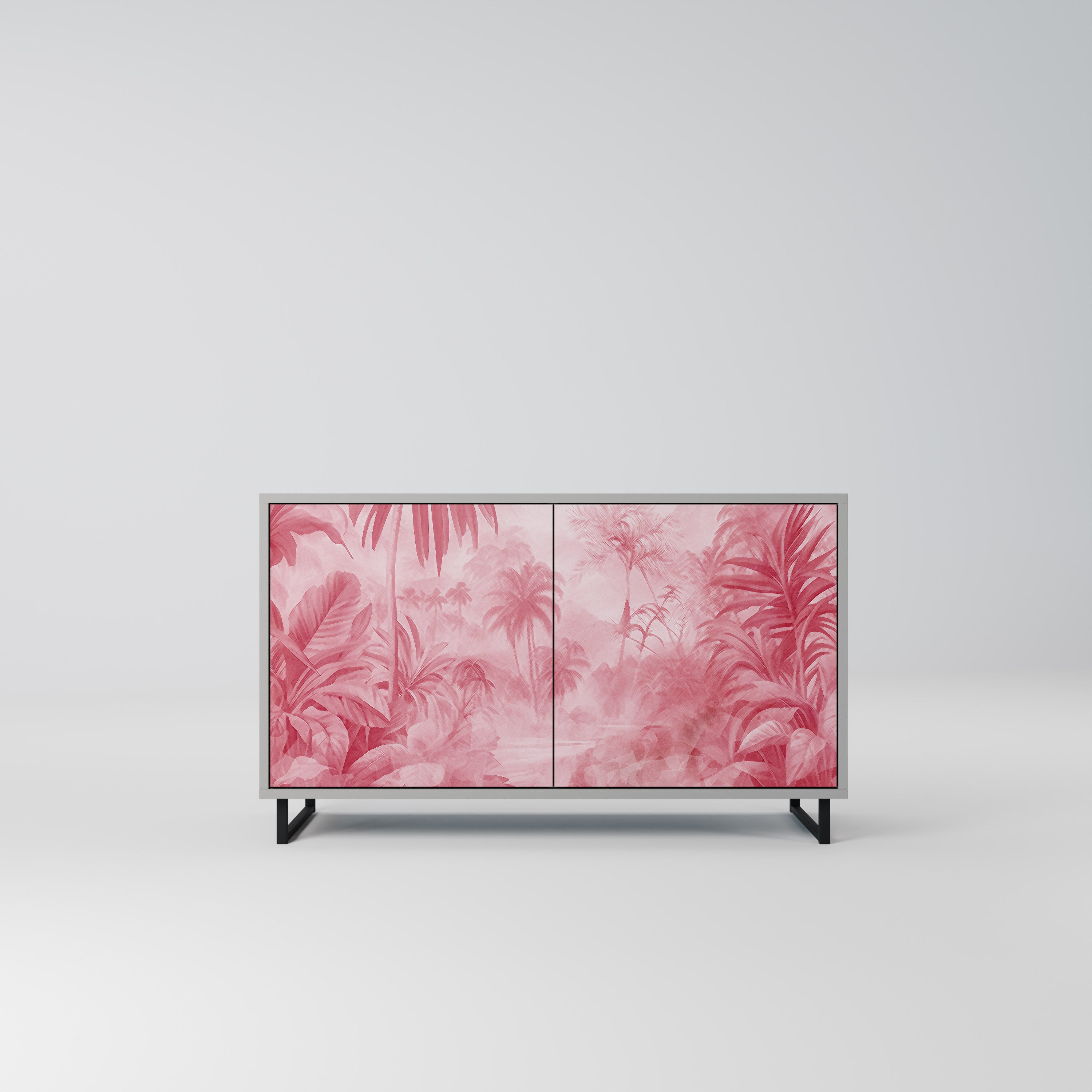 SWEET TROPICS 2-Door Sideboard in Grey Finish