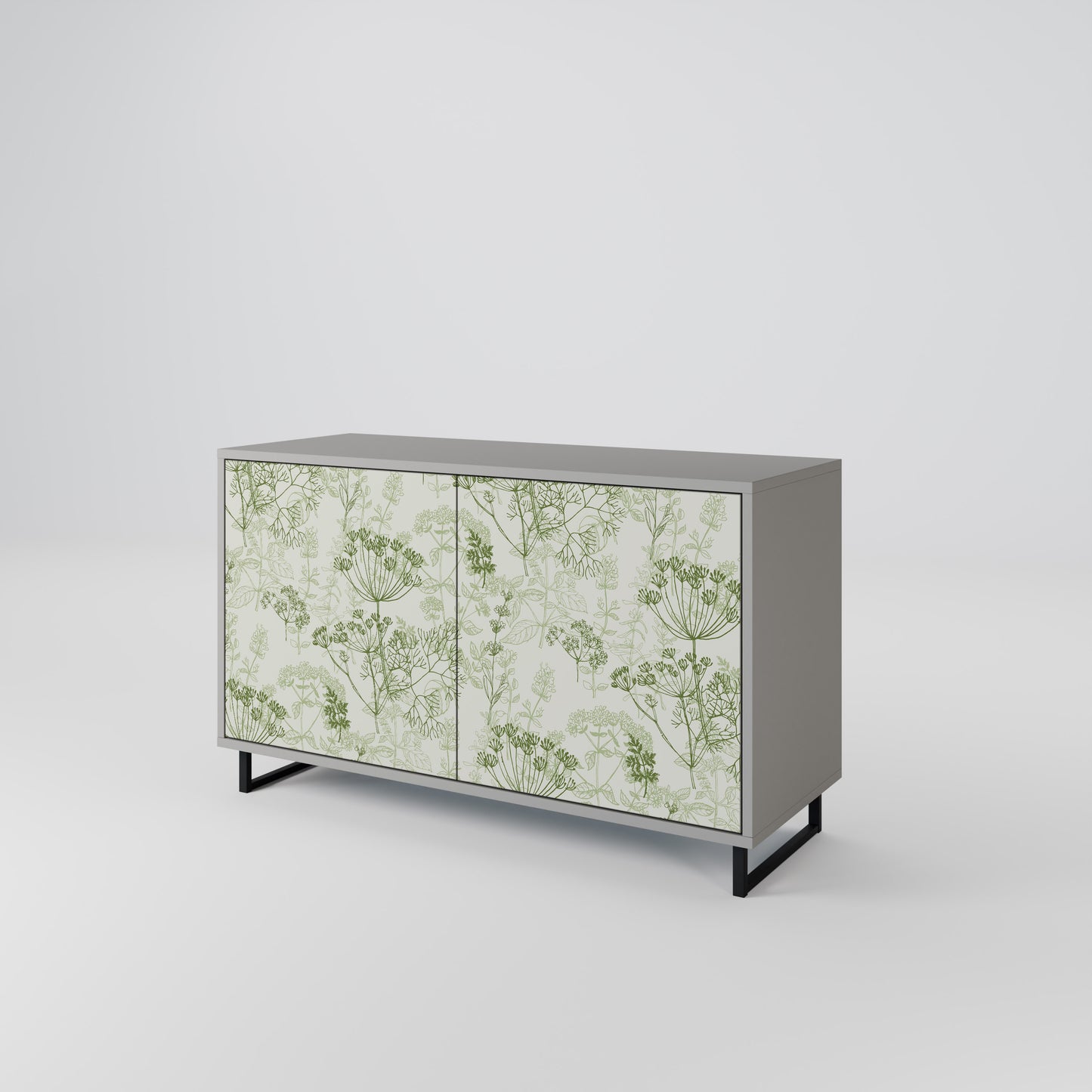 FENNEL BALDACHIN 2-Door Sideboard in Grey Finish