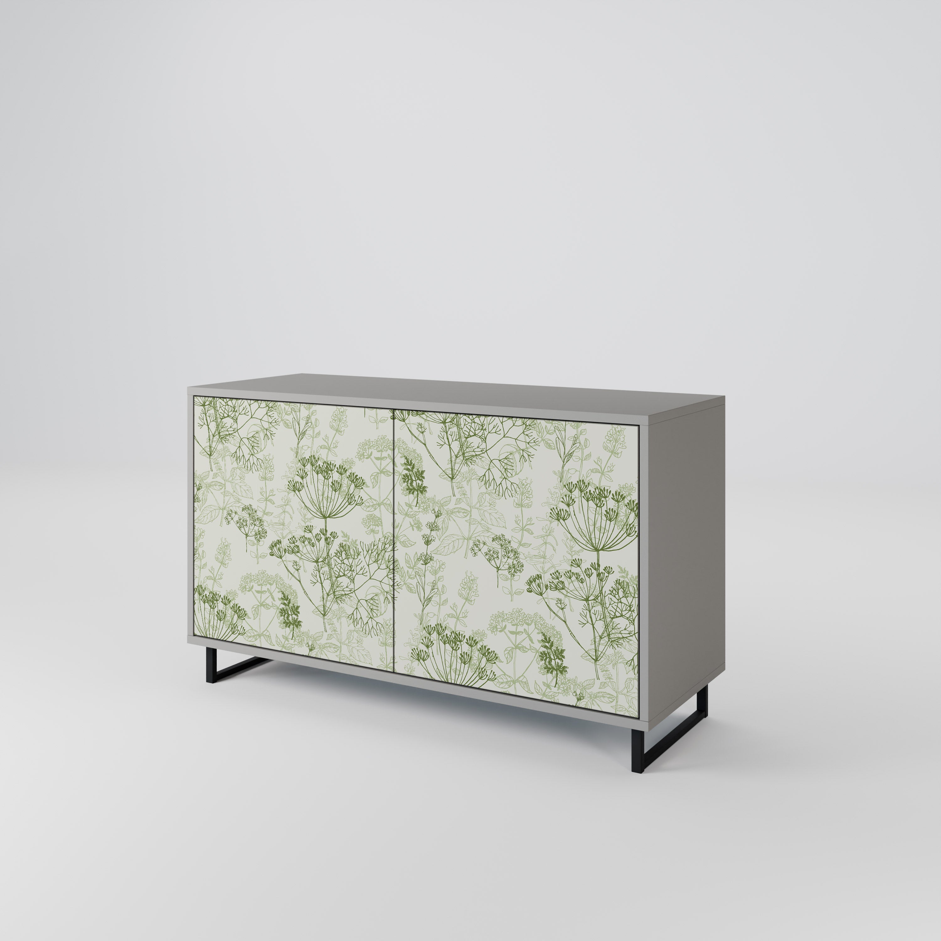 FENNEL BALDACHIN 2-Door Sideboard in Grey Finish
