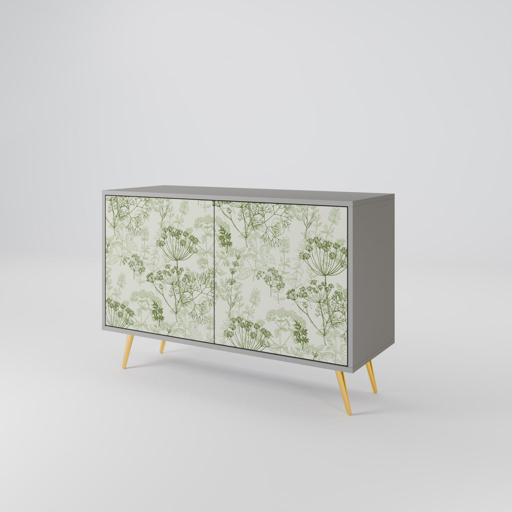 FENNEL BALDACHIN 2-Door Sideboard in Grey Finish