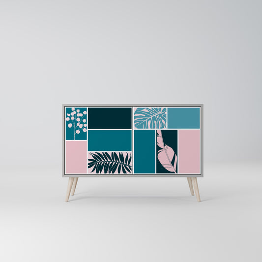 COMBINATION OF SHAPES 2-Door Sideboard in Grey Finish