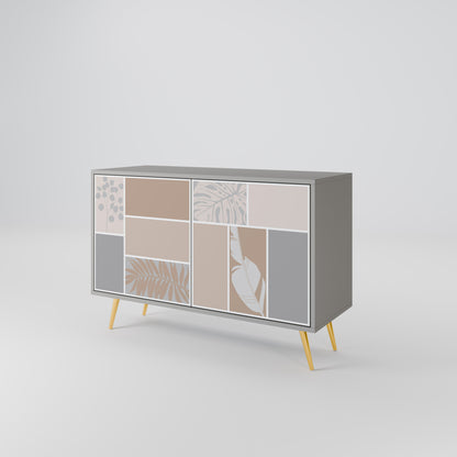 TROPICAL SHAPES 2-Door Sideboard in Grey Finish