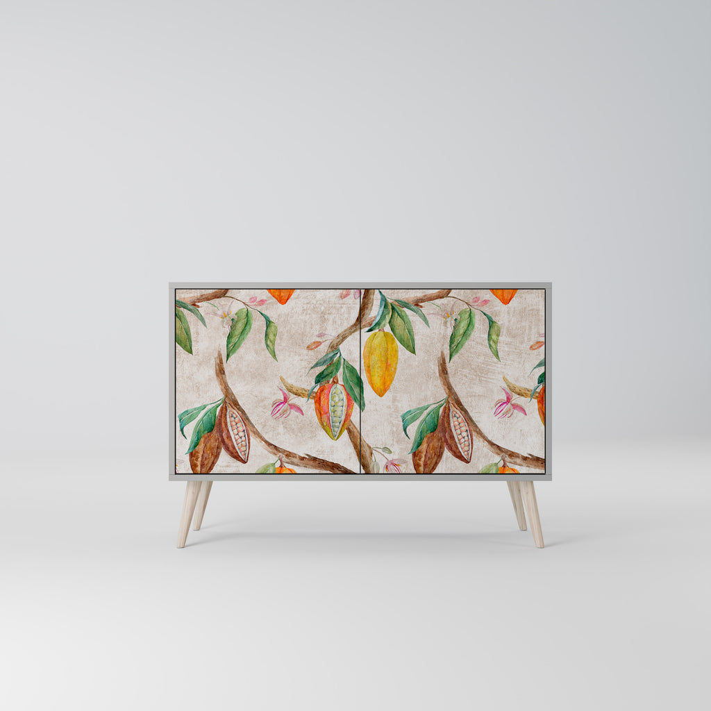 COCOA FRUITS 2-Door Sideboard in Grey Finish