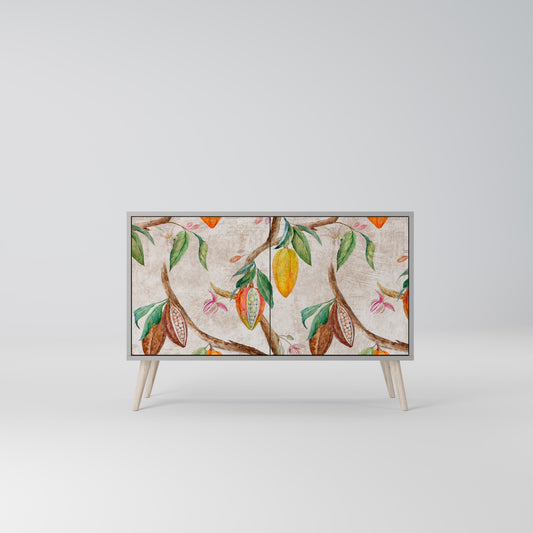 COCOA FRUITS 2-Door Sideboard in Grey Finish