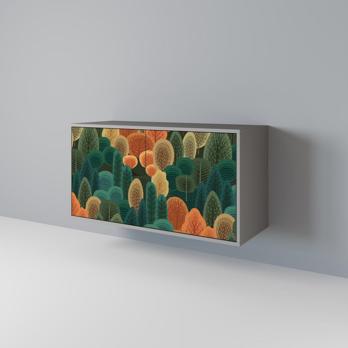 AUTUMN KALEIDOSCOPE Skänk med två dörrar