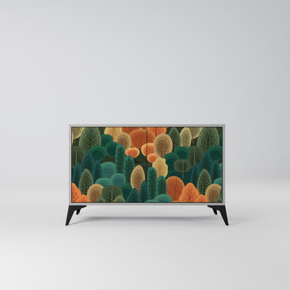 AUTUMN KALEIDOSCOPE 2-Door Sideboard in Grey Finish
