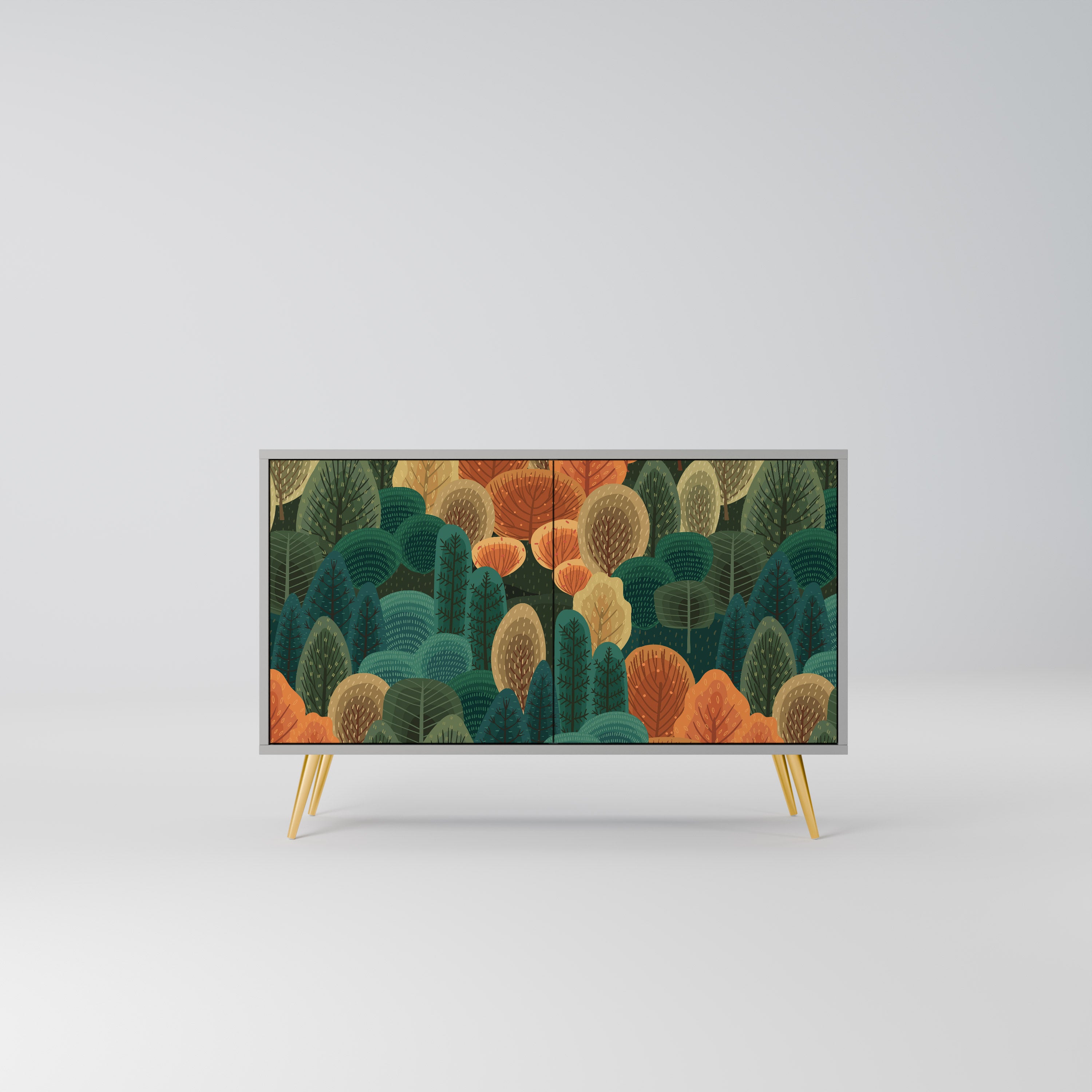 AUTUMN KALEIDOSCOPE 2-Door Sideboard in Grey Finish