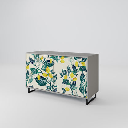 LEMON TREE 2-Door Sideboard in Grey Finish