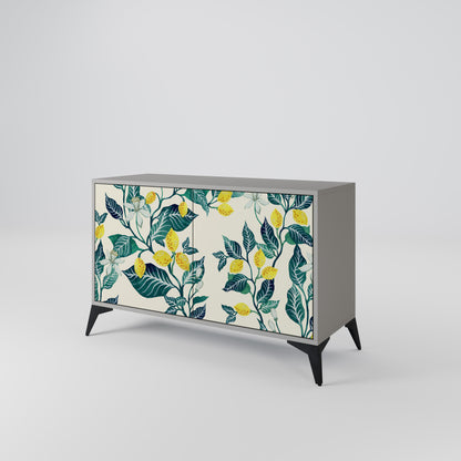 LEMON TREE 2-Door Sideboard in Grey Finish
