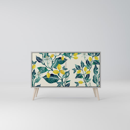 LEMON TREE 2-Door Sideboard in Grey Finish
