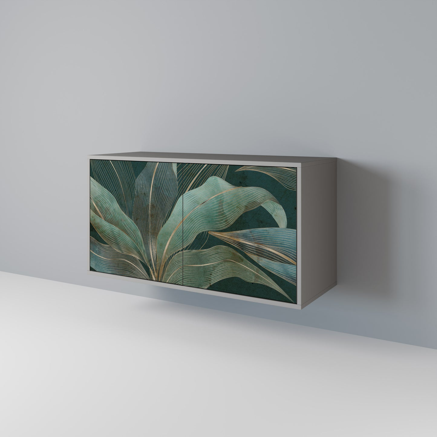 ROYAL GREEN 2-Door Sideboard in Grey Finish