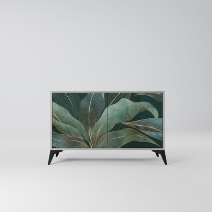 ROYAL GREEN 2-Door Sideboard in Grey Finish