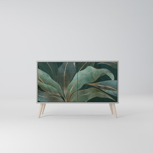 ROYAL GREEN 2-Door Sideboard in Grey Finish