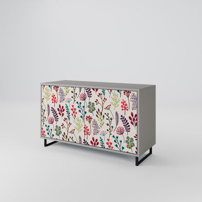 AUTUMN SUNDRIES 2-Door Sideboard in Grey Finish