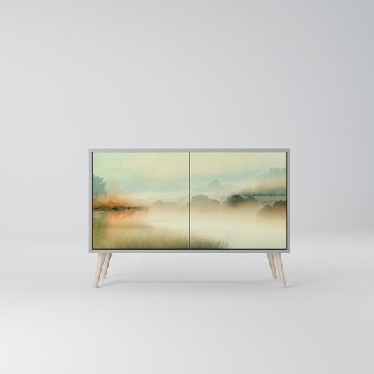 MORNING BY THE LAKE 2-Door Sideboard in Grey Finish