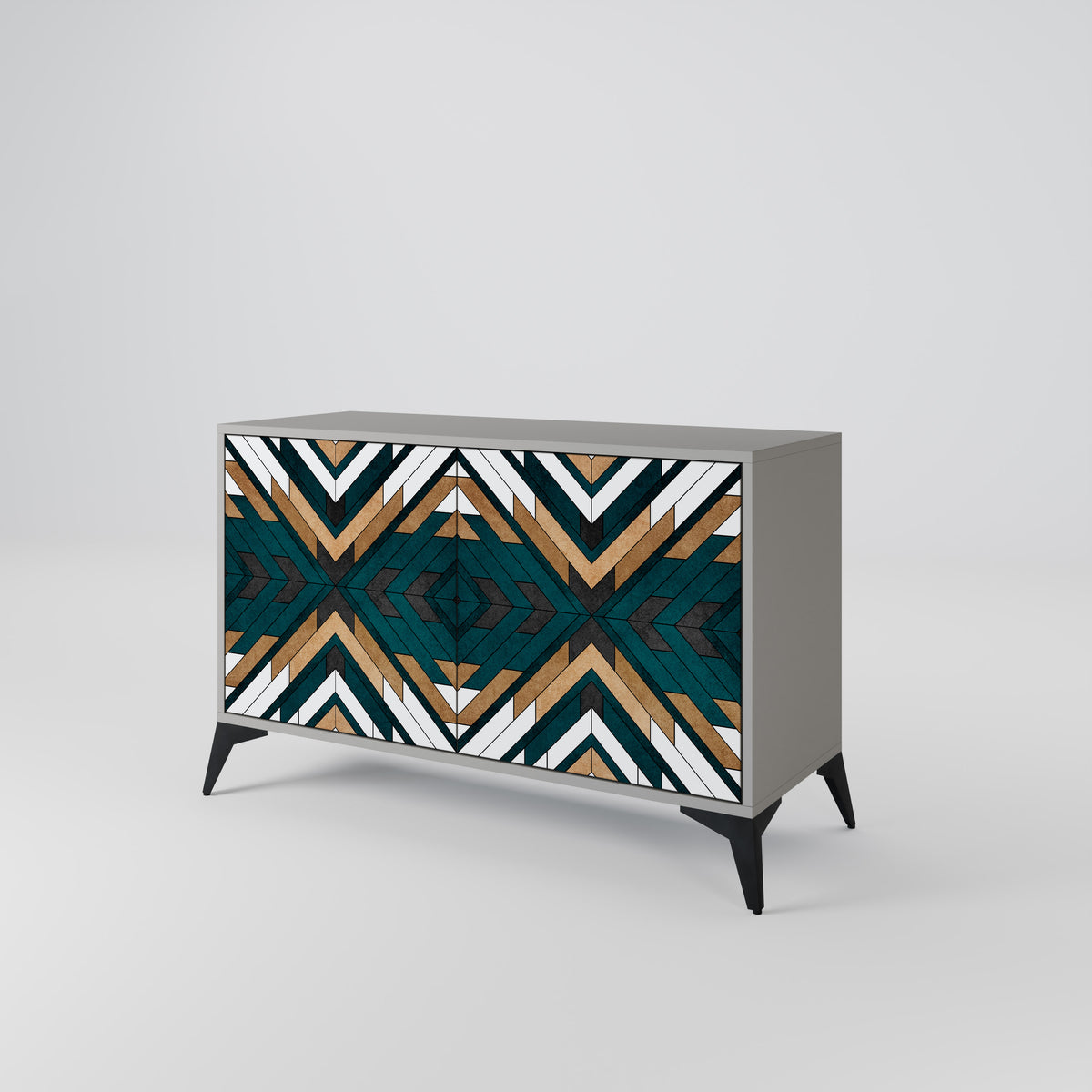 ARTISTIC GEOMETRY Skänk med två dörrar
