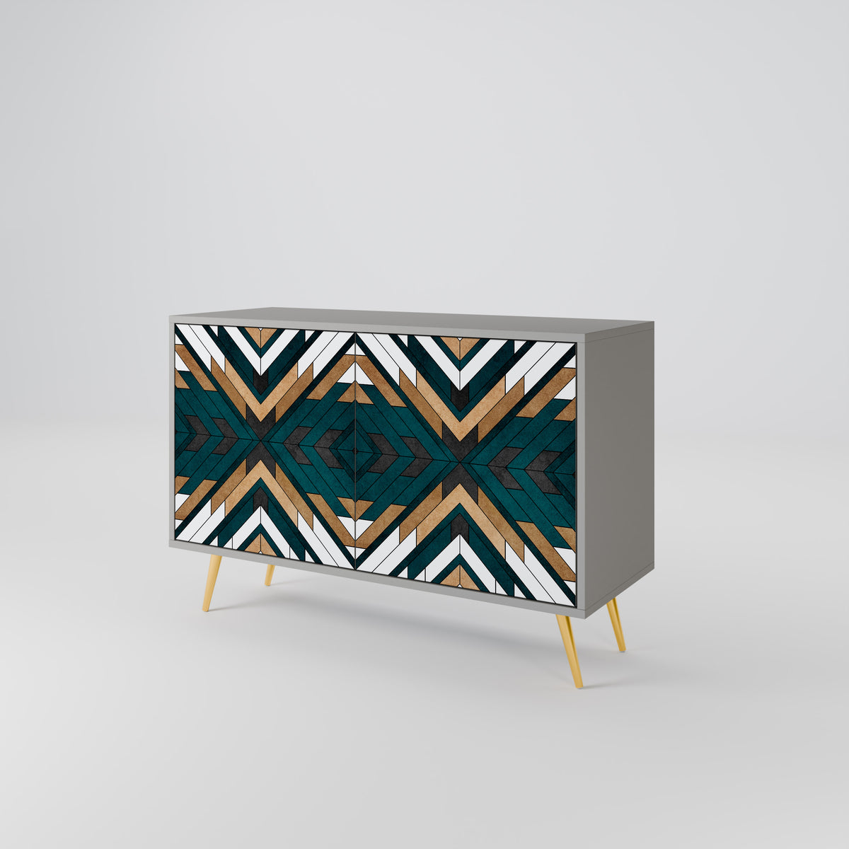 ARTISTIC GEOMETRY Skänk med två dörrar