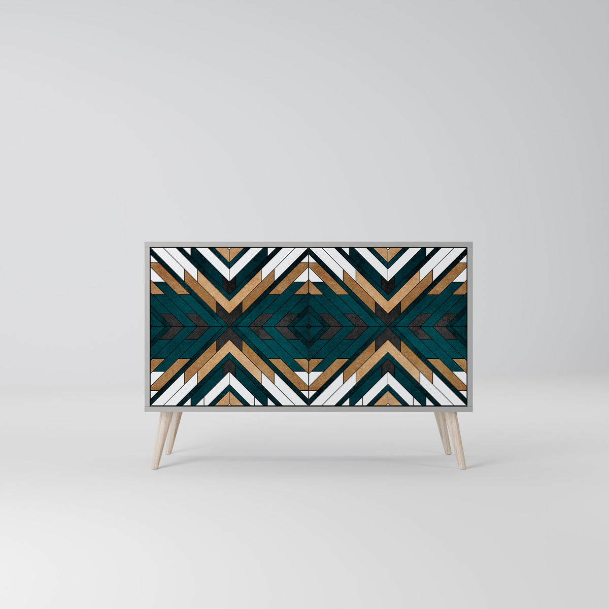 ARTISTIC GEOMETRY Skänk med två dörrar