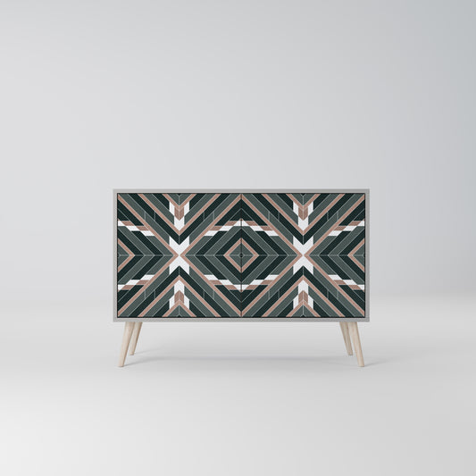 DIMENSION DELIGHTS 2-Door Sideboard in Grey Finish