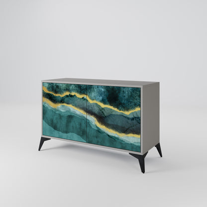 GOLDRUSH ODYSSEY 2-Door Sideboard in Grey Finish