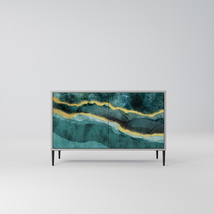 GOLDRUSH ODYSSEY 2-Door Sideboard in Grey Finish