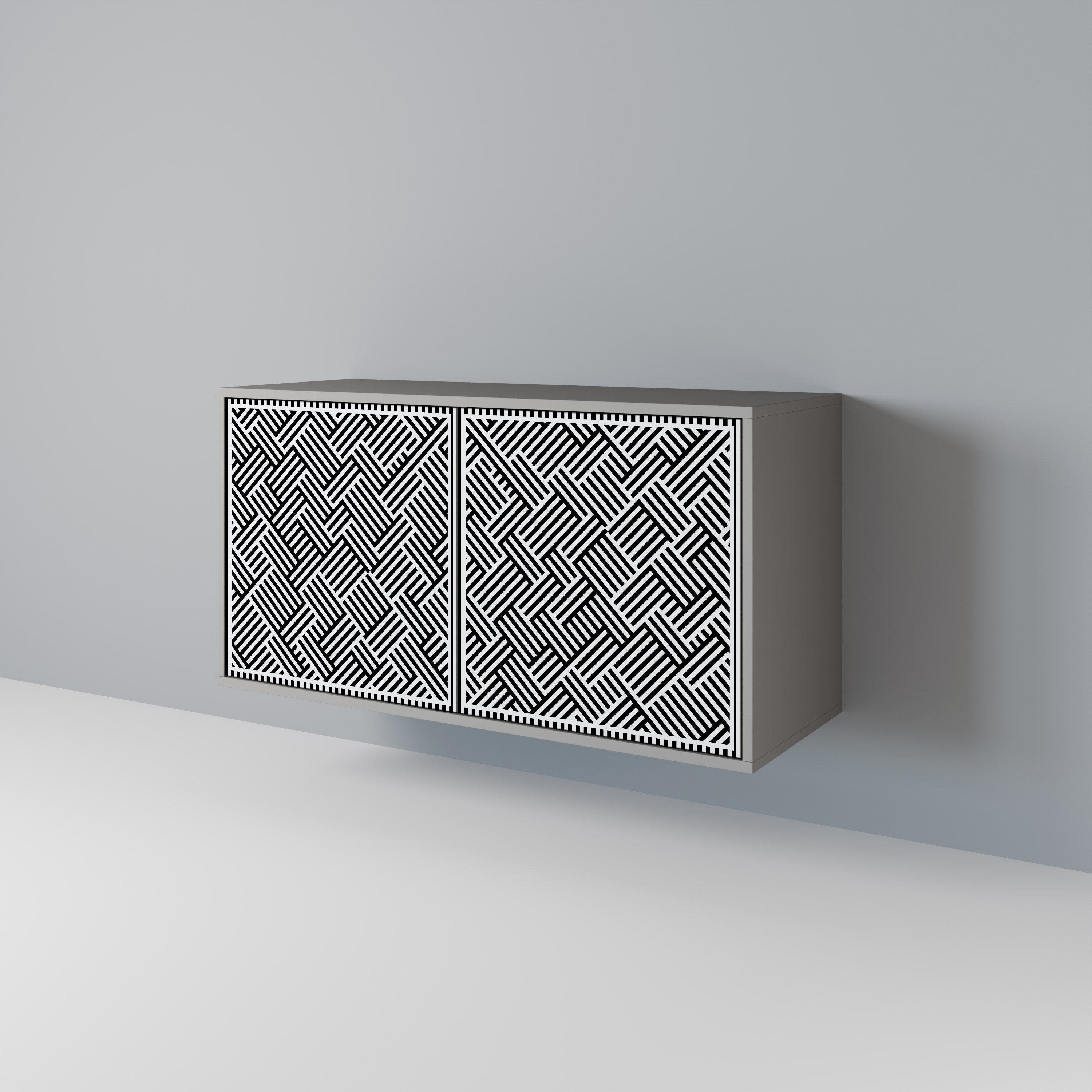 TEMPORARY SEQUENCE 2-Door Sideboard in Grey Finish