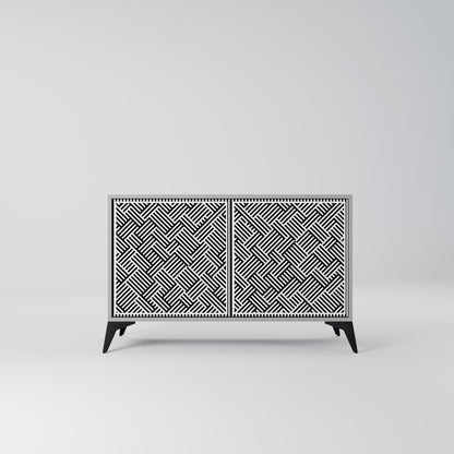 TEMPORARY SEQUENCE 2-Door Sideboard in Grey Finish