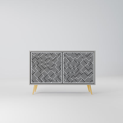 TEMPORARY SEQUENCE 2-Door Sideboard in Grey Finish