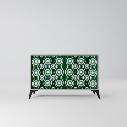GREEN EYES 2-Door Sideboard in Grey Finish