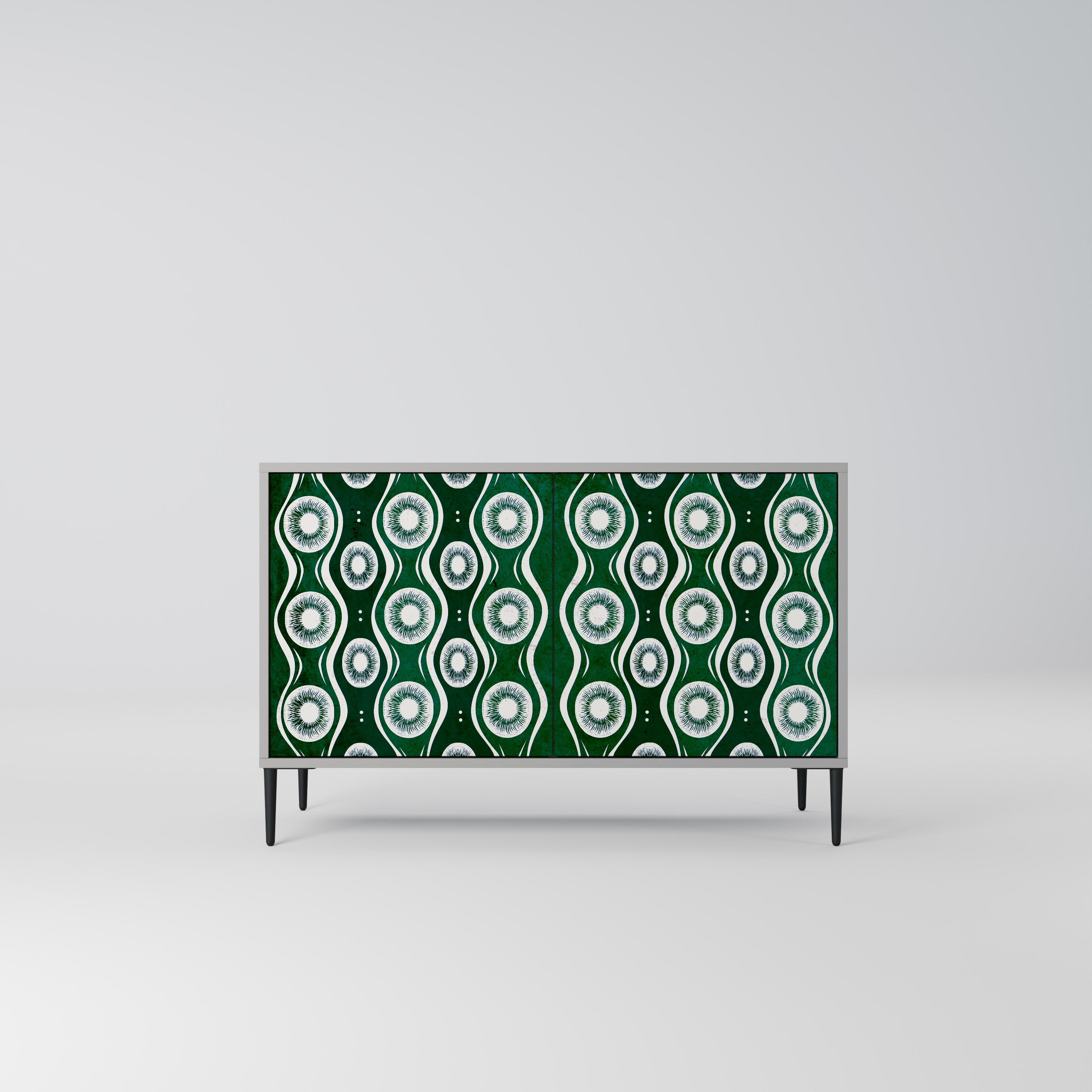 GREEN EYES 2-Door Sideboard in Grey Finish