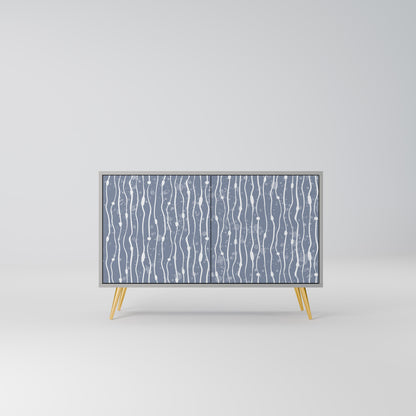 GRAPHITE RAIN 2-Door Sideboard in Grey Finish