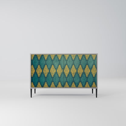 POLYGONS 2-Door Sideboard in Grey Finish