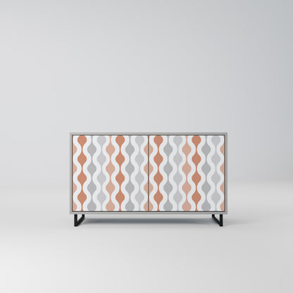 HAZY NOSTALGIA 2-Door Sideboard in Grey Finish