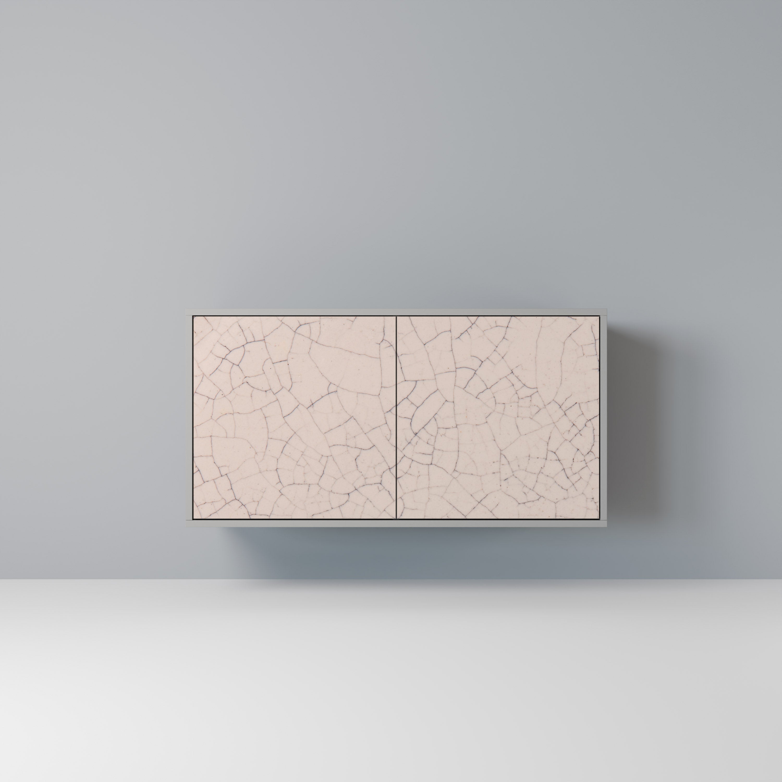 CERAMIC TEXTURE 2-Door Sideboard in Grey Finish