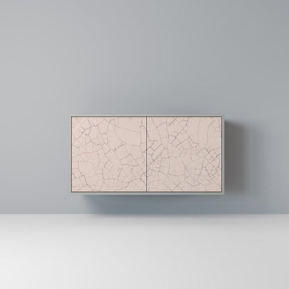 CERAMIC TEXTURE 2-Door Sideboard in Grey Finish
