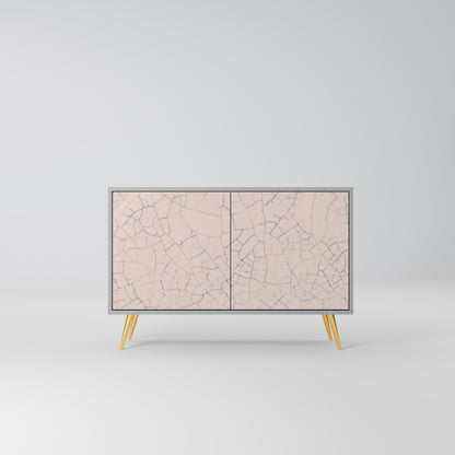 CERAMIC TEXTURE 2-Door Sideboard in Grey Finish