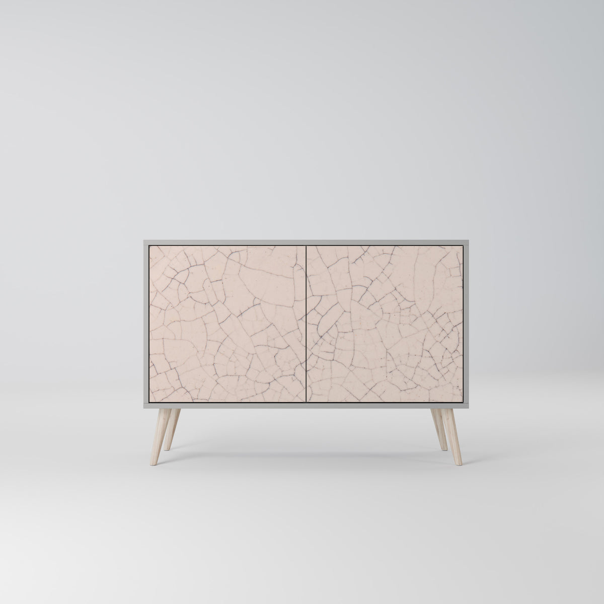 CERAMIC TEXTURE Skänk med två dörrar