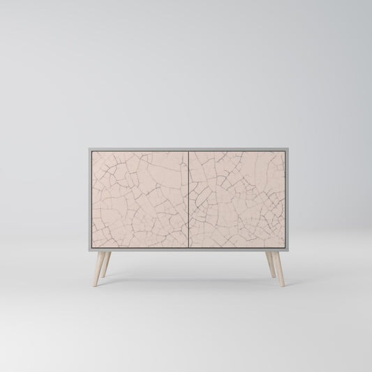 CERAMIC TEXTURE 2-Door Sideboard in Grey Finish