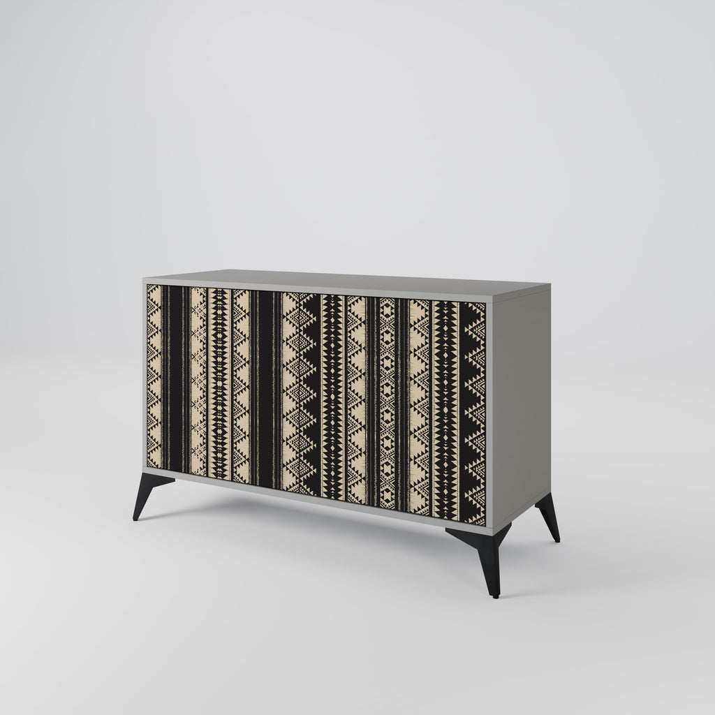 AZTEC 2-Door Sideboard in Grey Finish