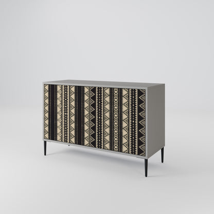 AZTEC 2-Door Sideboard in Grey Finish