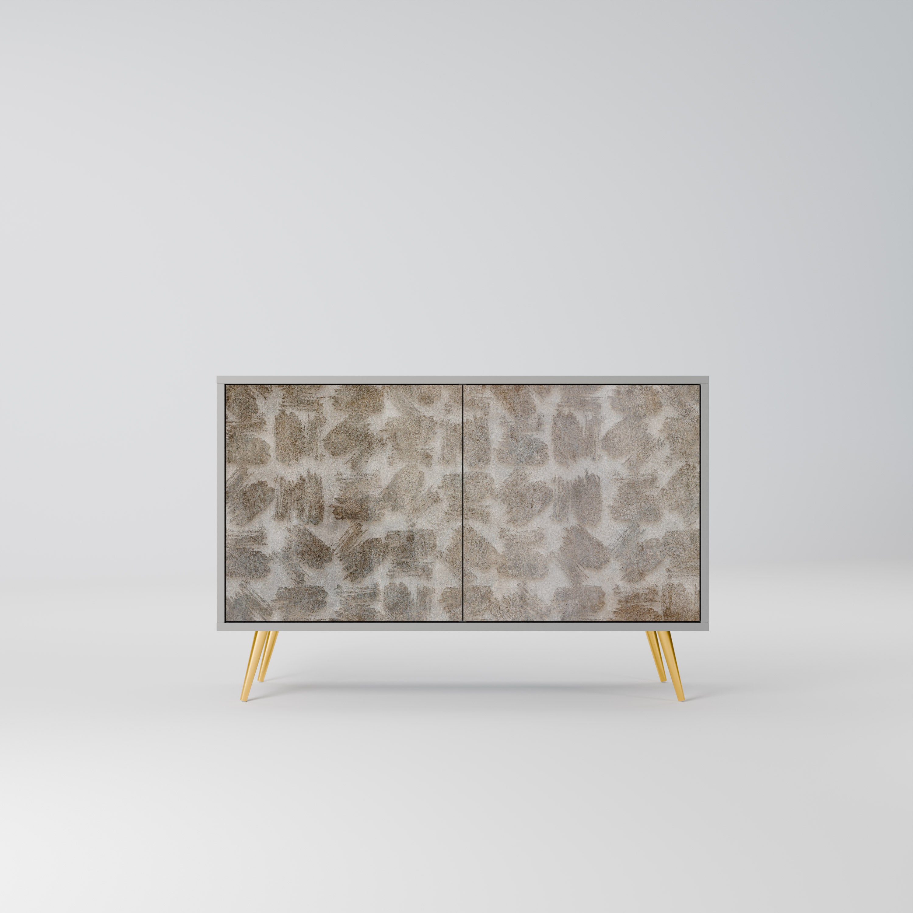 SLIGHTLY BLURRED 2-Door Sideboard in Grey Finish