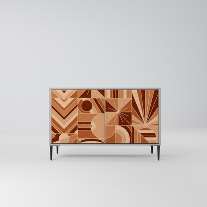 PRISM MOSAIC 2-Door Sideboard in Grey Finish