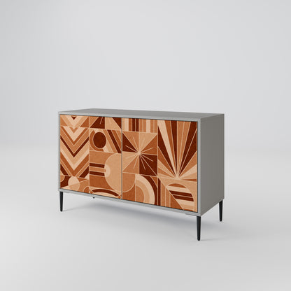 PRISM MOSAIC 2-Door Sideboard in Grey Finish