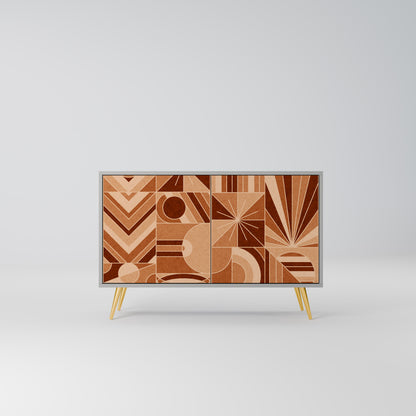 PRISM MOSAIC 2-Door Sideboard in Grey Finish